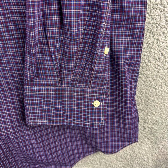 Ralph Lauren Shirt Men 3XLT Tall Purple Plaid Business Casual Preppy Office - Picture 5 of 12